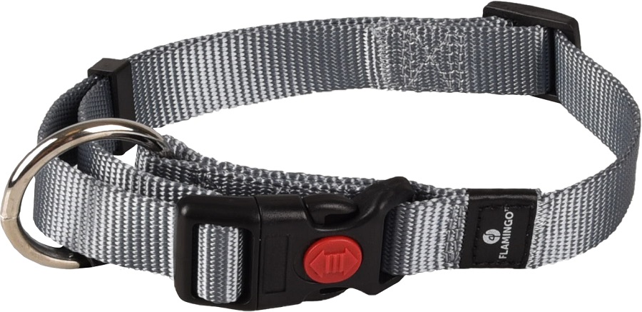 Flamingo Ziggi ovratnica - siva 2 cm x...