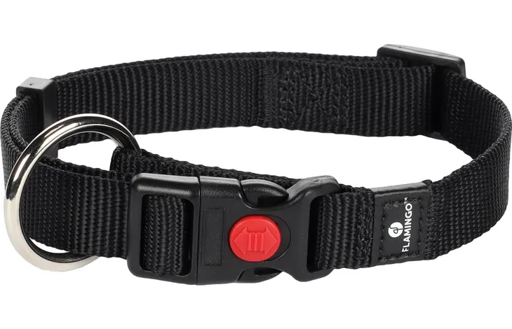 Flamingo Ziggi ovratnica - črna 2 cm x...