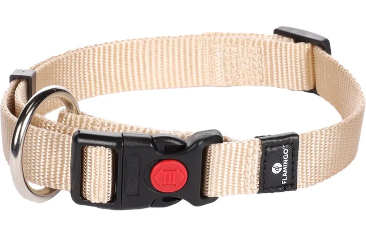 Flamingo Ziggi ovratnica - bež 2 cm x...