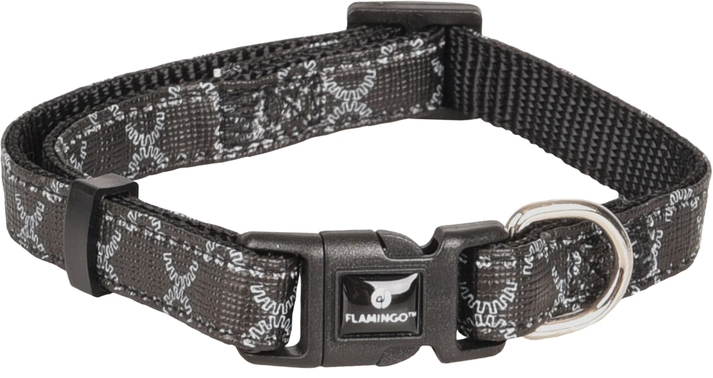 Flamingo Odin ovratnica - črna 30-45 cm