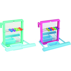 Flamingo igrača za ptice - ogledalo s...