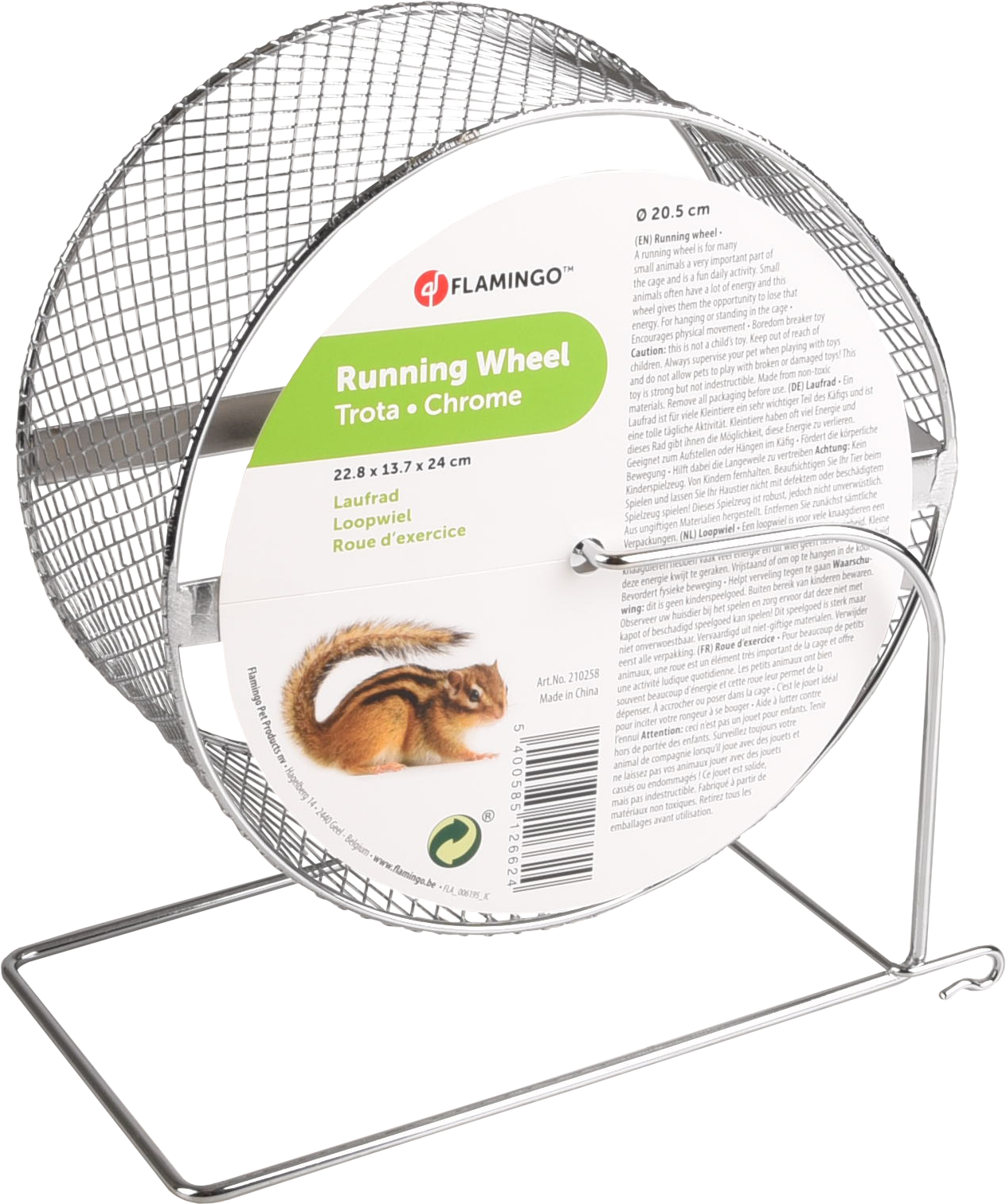 flamingo tekalno kolo za glodalce L