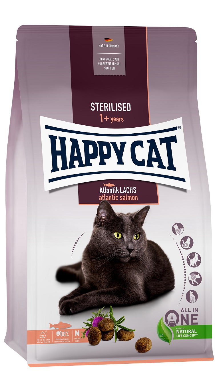 Happy Cat Sterilised Atlantik Lachs -...