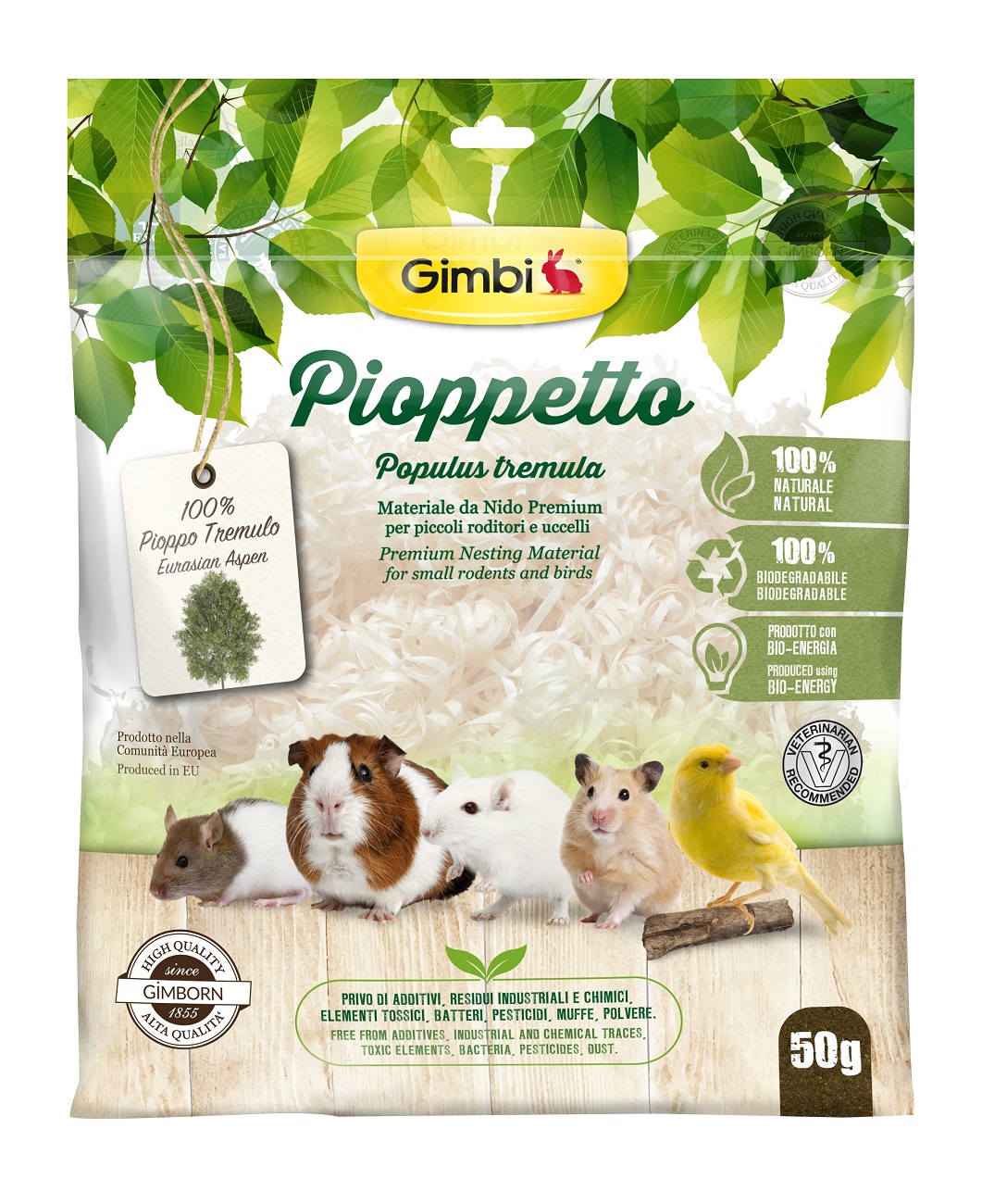 Gnezdilni material Gimbi Pioppetto 50 g