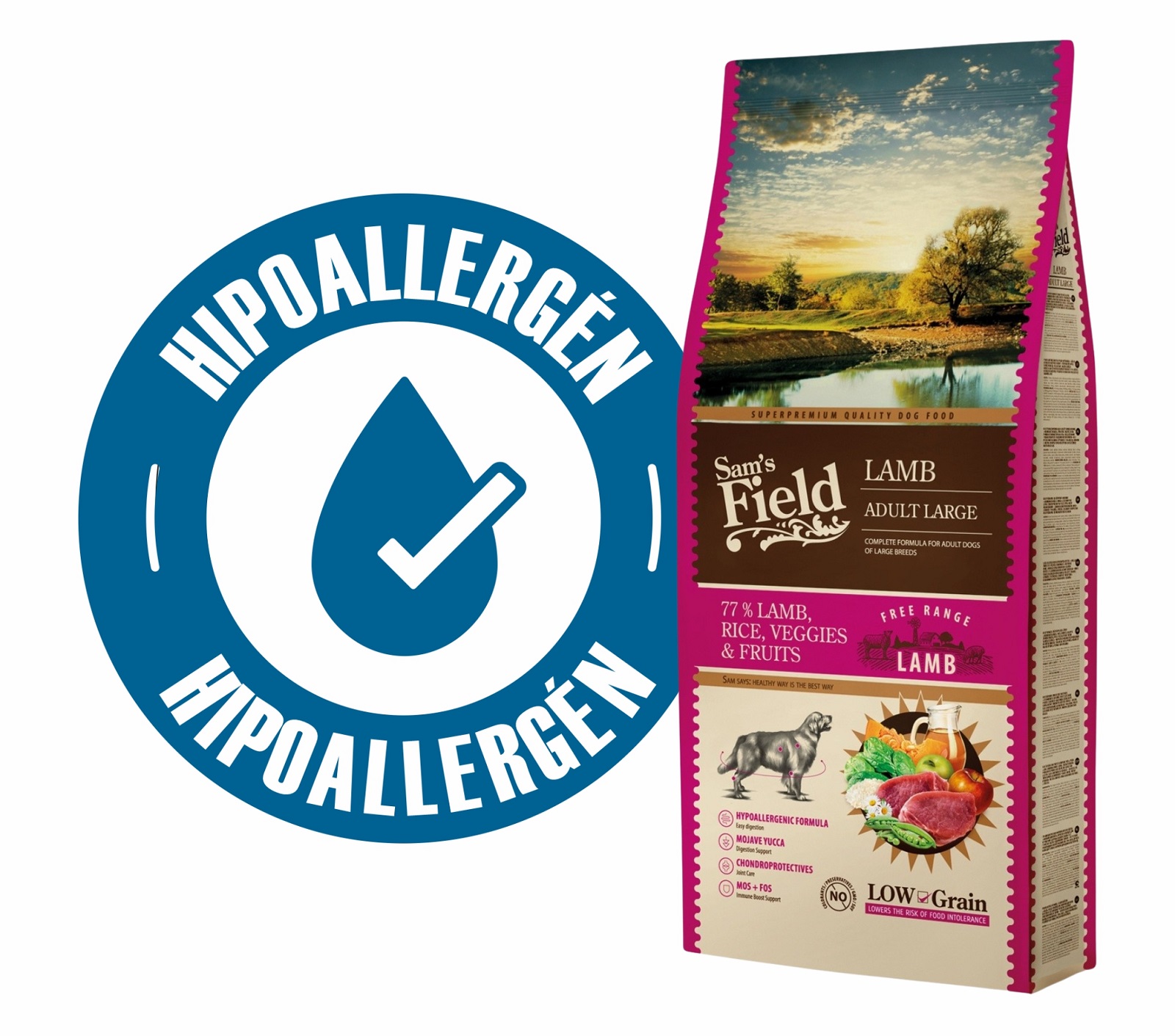 Sam's Field Adult Low Grain Lamb -...