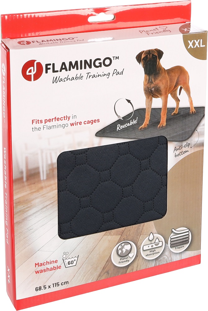 Flamingo pasja plenica - siva XXL