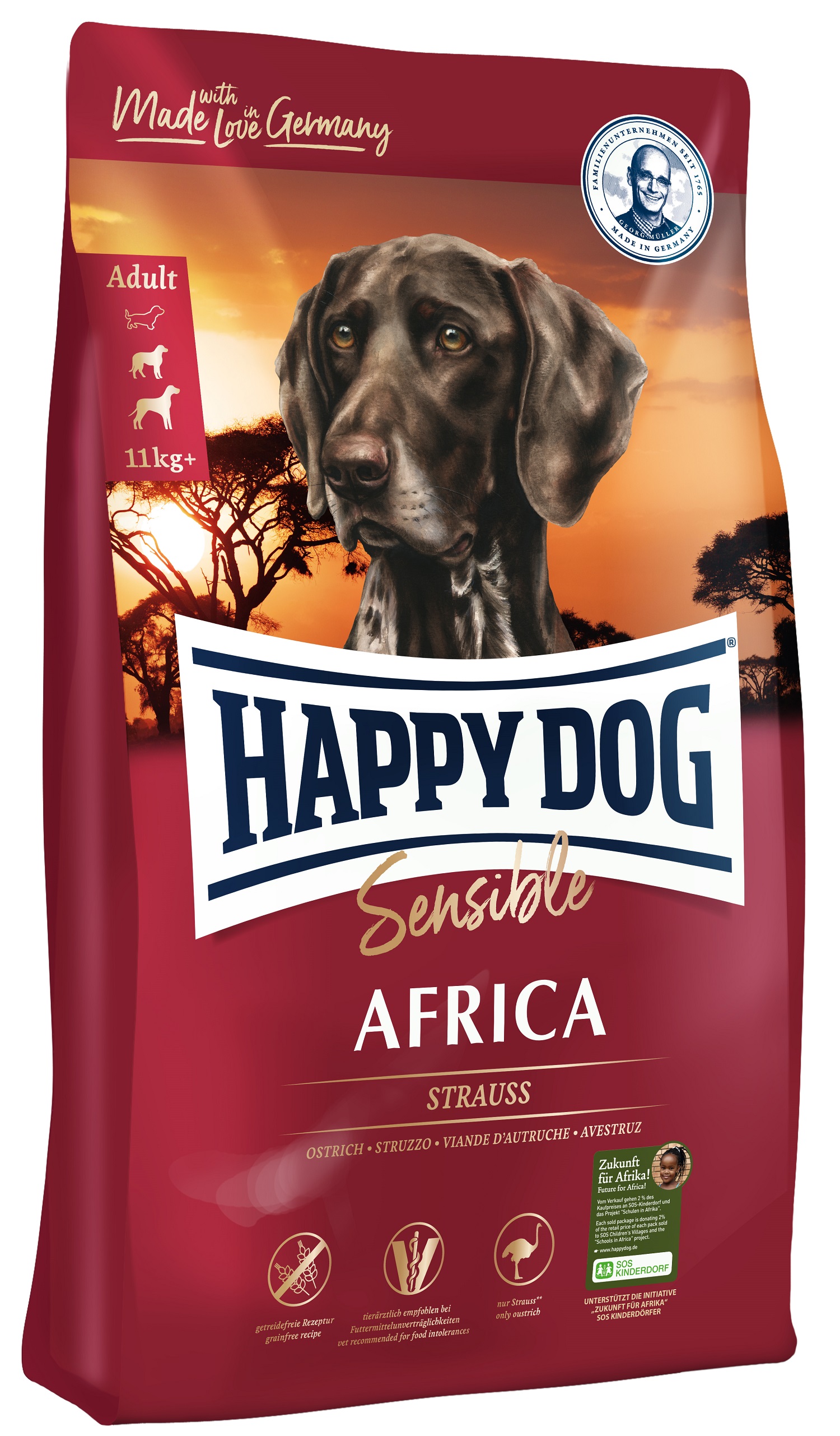 Happy Dog Supreme Sensible Africa 4 kg